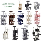 Multiple Size Cat Tree Tower Cat Scratching Post for Cats Indoor Cat Play House