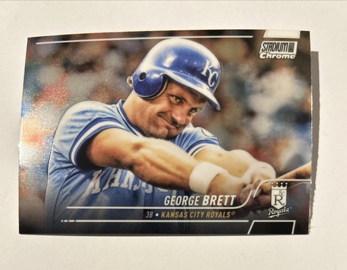 2022 Topps Stadium Club Chrom - #135 George Brett ~ Kansas City Royals