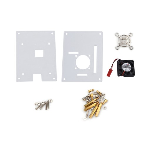 Arcylic Clear Case Box Enclosure Fan Heatsink For Raspberry Pi 3/2 Model B/B+ F - Picture 7 of 7
