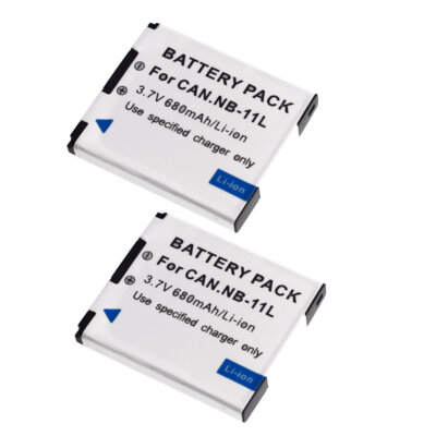 2Pack NB-11L 3.7v Battery for Canon IXY 630 PowerShot ELPH 340 HS IXUS 265 HS