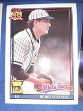 1991 Topps Robin Ventura All Star Rookie Card #461 GOLD CUP Sox, Mets Yankees RC. rookie card picture