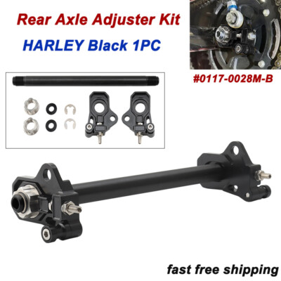 Rear Bearing Axle Adjuster Kit 0117-0028M-B For Harley Touring Road Street Glide