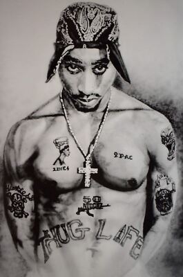 Tupac Thug Life Art Rendition 24 x 36 | eBay