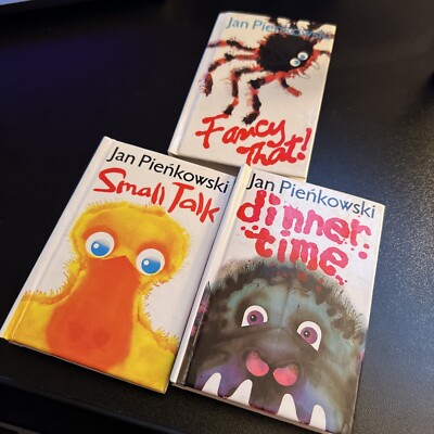 Jan Pienkowski Pop-up Set x3 Small Talk Dinner Time Fancy That