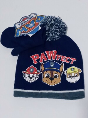 Paw Patrol Beanie Hat and Mitten Set 