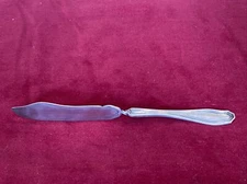 1916 1919 CLINTON WM ROGERS MFG CO AA TWISTED HANDLE MASTER BUTTER KNIFE SPREAD