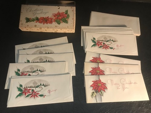 VINTAGE MONEY ENCLOSED CHRISTMAS GIFT CARDS /GOODYEAR STATE BK AKRON OHIO