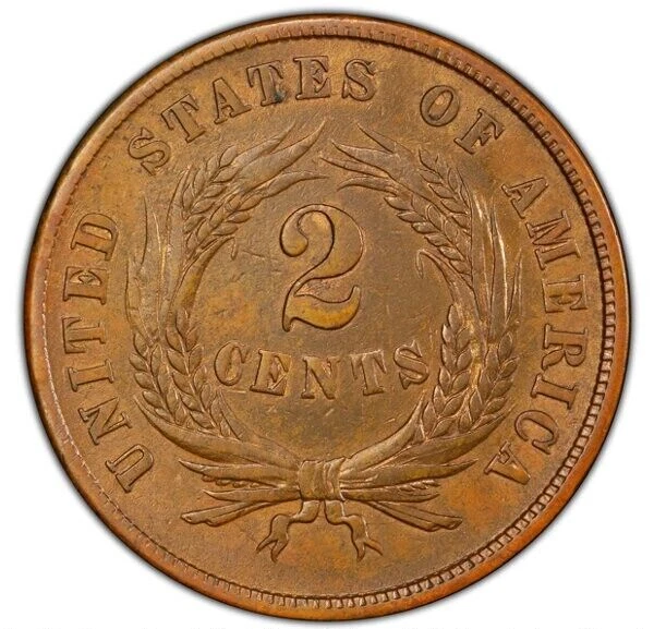 1864 *Small Motto* 2 CENT *PCGS XF* RARE Variety *FAST FREE SHIPPING!!! - Image 3 of 4