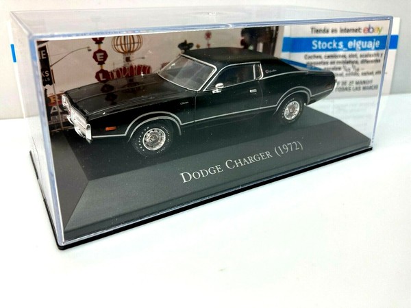 IXO ALTAYA 1/43 DIECAST DODGE CHARGER 1972 NEGRO BLACK CAR AMERICANO MINIATURE