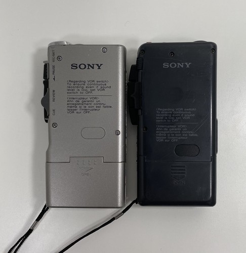 Sony M-507V & M-530V MicroCassette Corder Recorder VOR Handheld - FOR PARTS - Picture 2 of 10