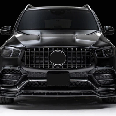 AUTOPARADISE2019 FOR MERCEDES GLE W167 C167 V167 2019-ON GT PANAMERICANA GLOSS BLACK FRONT GRILLE