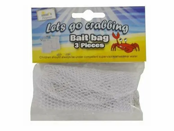 3 x Spare Crab Bait Bag Crab Fishing - with or without Bait