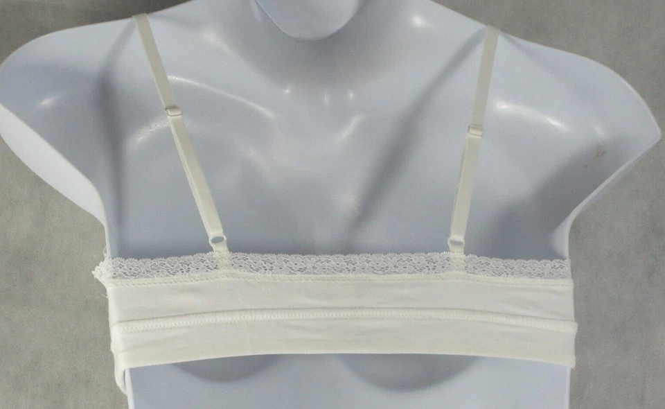 Jenni Women's On Repeat Wide Lace Bralette, Bright White, Small - Image 2 of 3