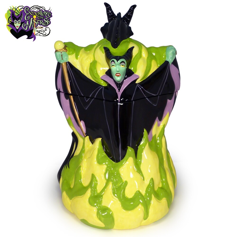 SLEEPING BEAUTY~MALEFICENT / DRAGON~COOKIE JAR~LE 350~DISNEY