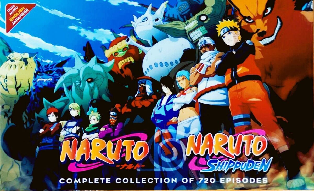 NARUTO / NARUTO SHIPPUDEN - COMPLETE ANIME TV SERIES DVD (1-720 EPS) ( ENG  DUB )