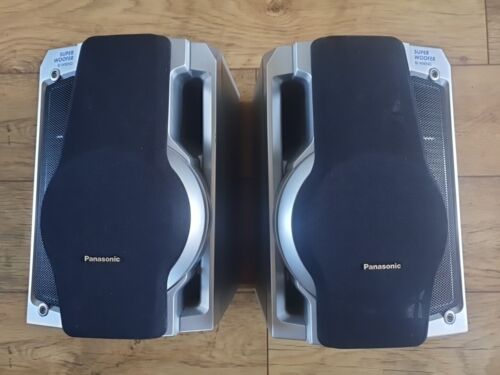 Pair Of Bi-wire Subwoofer Stereo Speakers For Panasonic SB-AK28 - Imagen 1 de 6