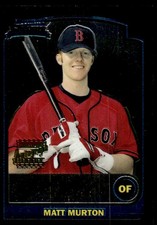 2003 Bowman Chrome Draft Picks & Prospects Matt Murton Auto Boston Red Sox #168