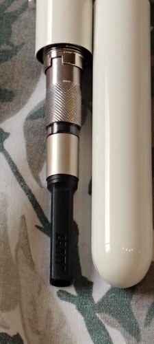 LAMY DIALOG 3 WHITE  LAQUE FOUNTAIN PEN 14K GOLD EXTRA FINE NIB GERMANY - 第 14/14 張圖片