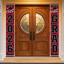 2026 Graduation Decorations,Congrats Grad Banner Backdrop for Class of 2026 Deco