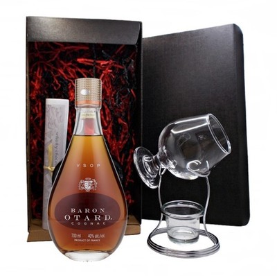 Baron Otard VSOP Cognac französischer Brandy + Cognac Glas + Erwärmer Geschenk