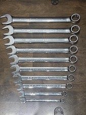 10 Pc Set-blue Point Usa By Snap On Sae Combination Wrench Set 38-1 - No 12 10 Pc Set-blue Point Usa By Snap On Sae Combination Wrench Set 38-1 - No 12
