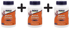 3 x NOW Foods BioCell Collagen Hydrolyzed Type II - 120 vcaps (454,51 EUR/kg)