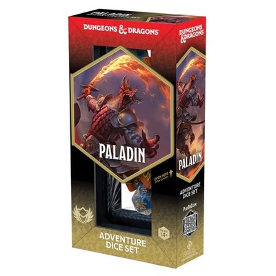 SDZ200229 Sirius Dice Dungeons & Dragons Adventure Dice: Paladin Orange/Blue