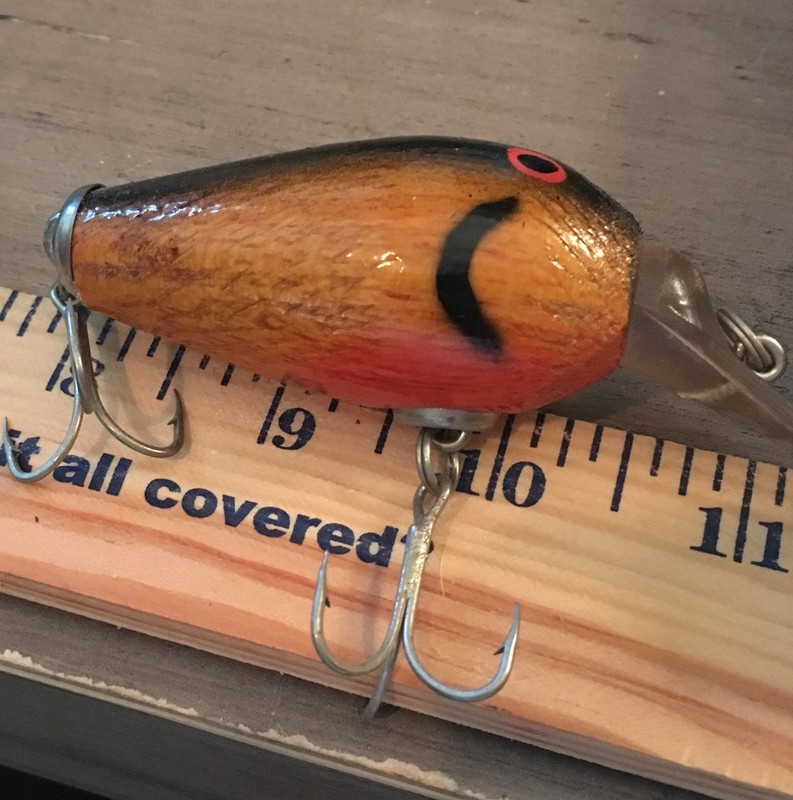 Laddie #2 Wooden Fishing Lure 3.5" Vintage Henlin Mercer Tackle? Bill Baker?
