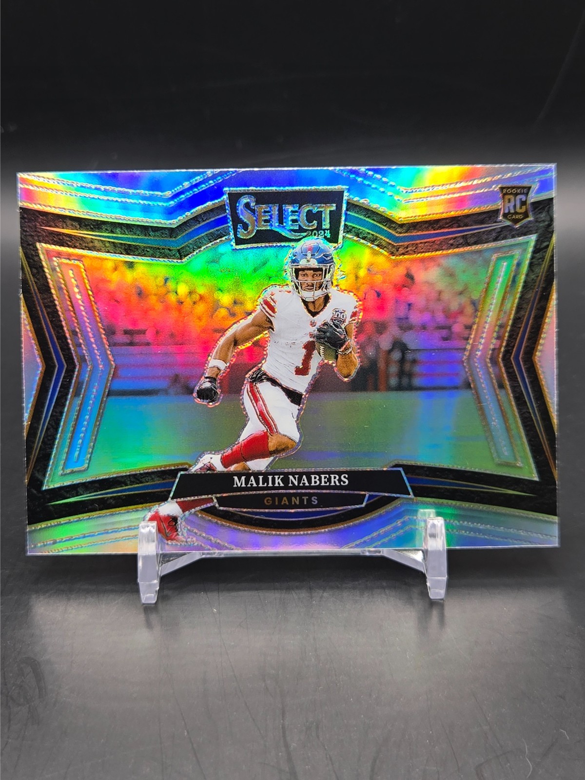 2024 Panini Select RC Malik Nabers Field Level #473 Silver - Giants, SP