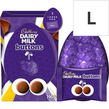 Cadbury Dairy Milk Buttons 190g Easter Egg (L) Easter Hunt Gifts Party Treats