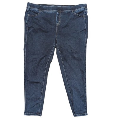 Torrid Jeans Plus 4 4X Lean Jean Skinny Leg Pull On Dark Stretch Denim Leggings