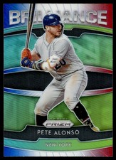 2020 Panini Prizm Brilliance Red White and Blue Pete Alonso New York Mets #B-3