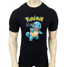 POKEMON GO SQUIRTLE PRINT MEN'S GRAPHIC SHORT SLEEVE T-SHIRT