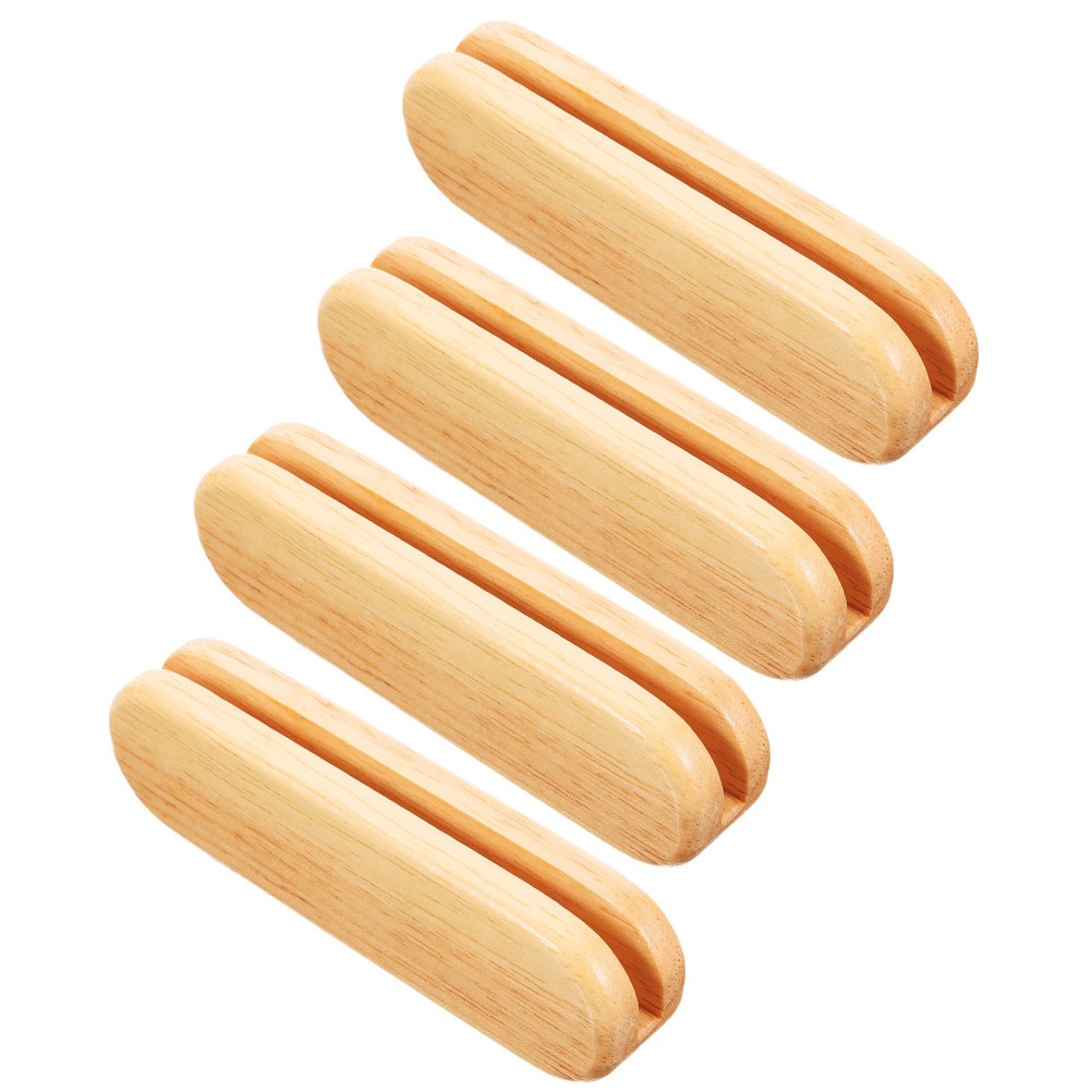 4pcs Wood Handle Covers For Barbecue Pan And Grill Plate Cast Iron Skillet Pan