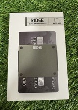 Ridge  Ultra Minimalist Slim Wallet MATTE OLIVE New Sealed Box Free Shipping