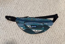 Kavu Stroll Around - Blue/Teal Carabiner Clasp Hip Fanny Pack Bag
