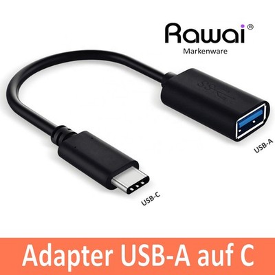 USB-C Adapter zu USB-A Buchse Kabel OTG Stecker für Samsung Handy Huawei Lap Mac