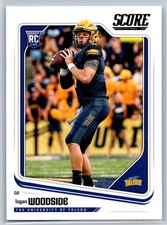 2018 Score Logan Woodside Rookie Toledo Rockets RC #354