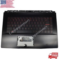 Palmrest For MSI GF65 9SD 9SE 10SD MS-16W1 Backlit Keyboard Upper Case Black New