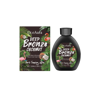 Coconut Oil Dark Tanning Lotion Moisturizing Accelerator for Deep Bronze Glow Ta