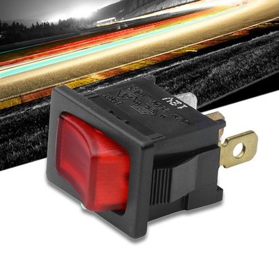 Car Boat Truck 12V 20A 3 Pin On/Off Red LED Rocker Power Toggle Switch Control