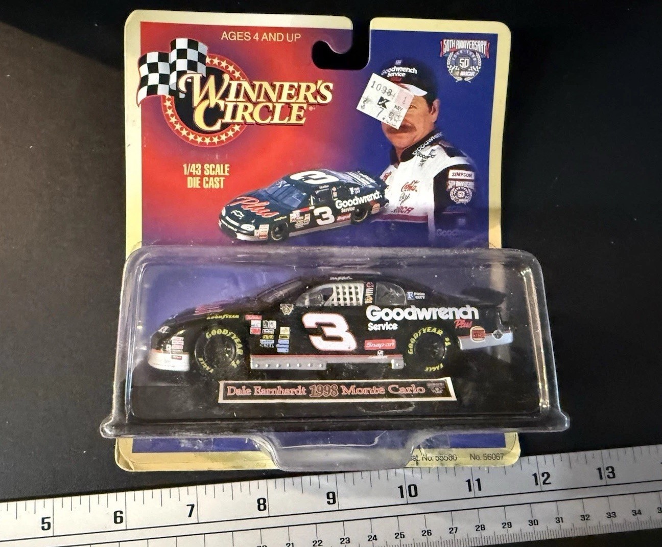 Dale Earnhardt Sr #3 Goodwrench 1998 Monte Carlo 1:43 Diecast Winner’s Circle ￼