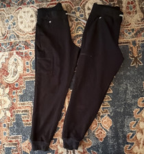 FIGS Black Solid Scrub Jogger Pants, Technical Collection M, 2 Pairs