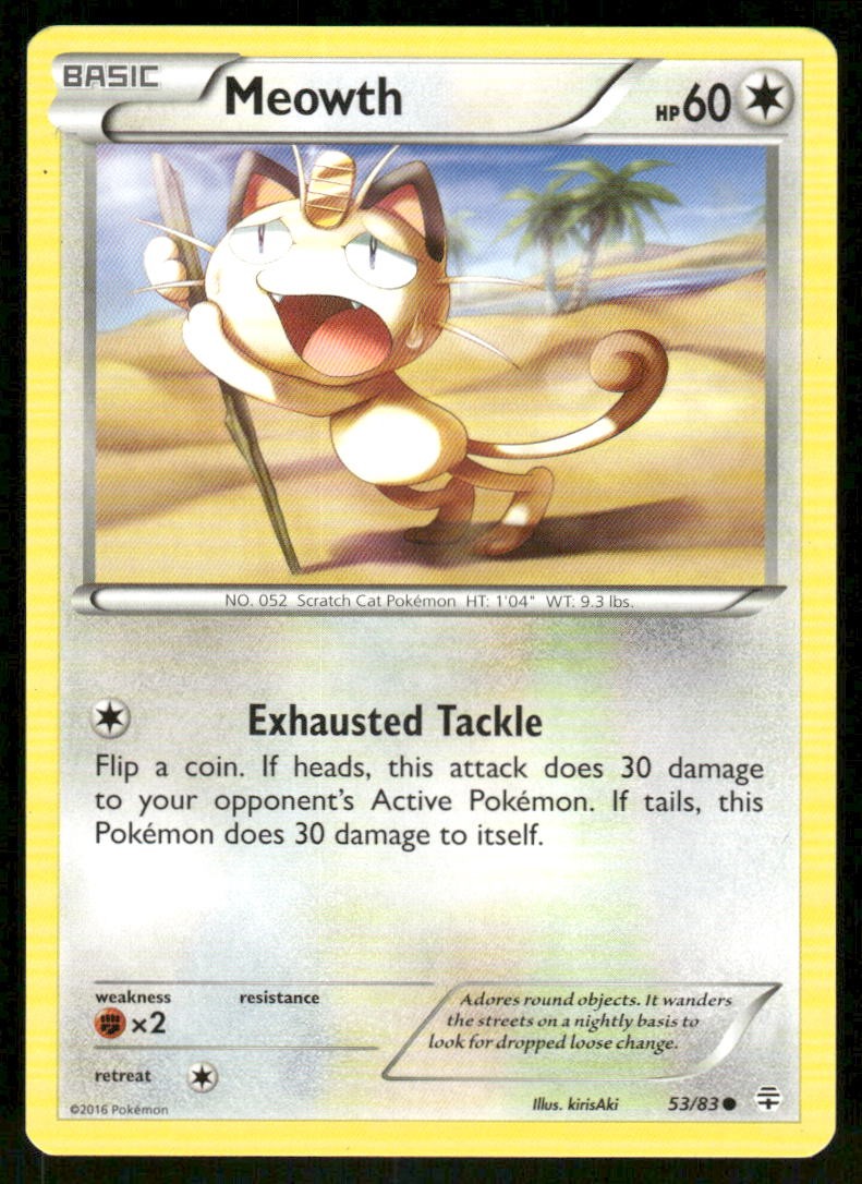 Meowth 53/83 - Generations - Common NM