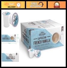 French Vanilla Cappuccino Pods, Single Serve, 50 Count - Coffee Lover's Delight