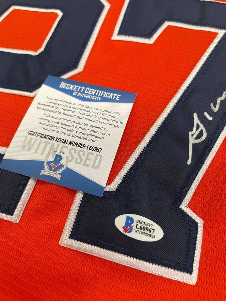 Jose Altuve Orange Jersey ASTROS Signed Autographed Beckett COA - Image 3 of 4