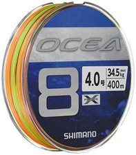 Shimano Ocea 8 4-400m 76lb 34.5kg Multicolor PE Line With Ld-a81s
