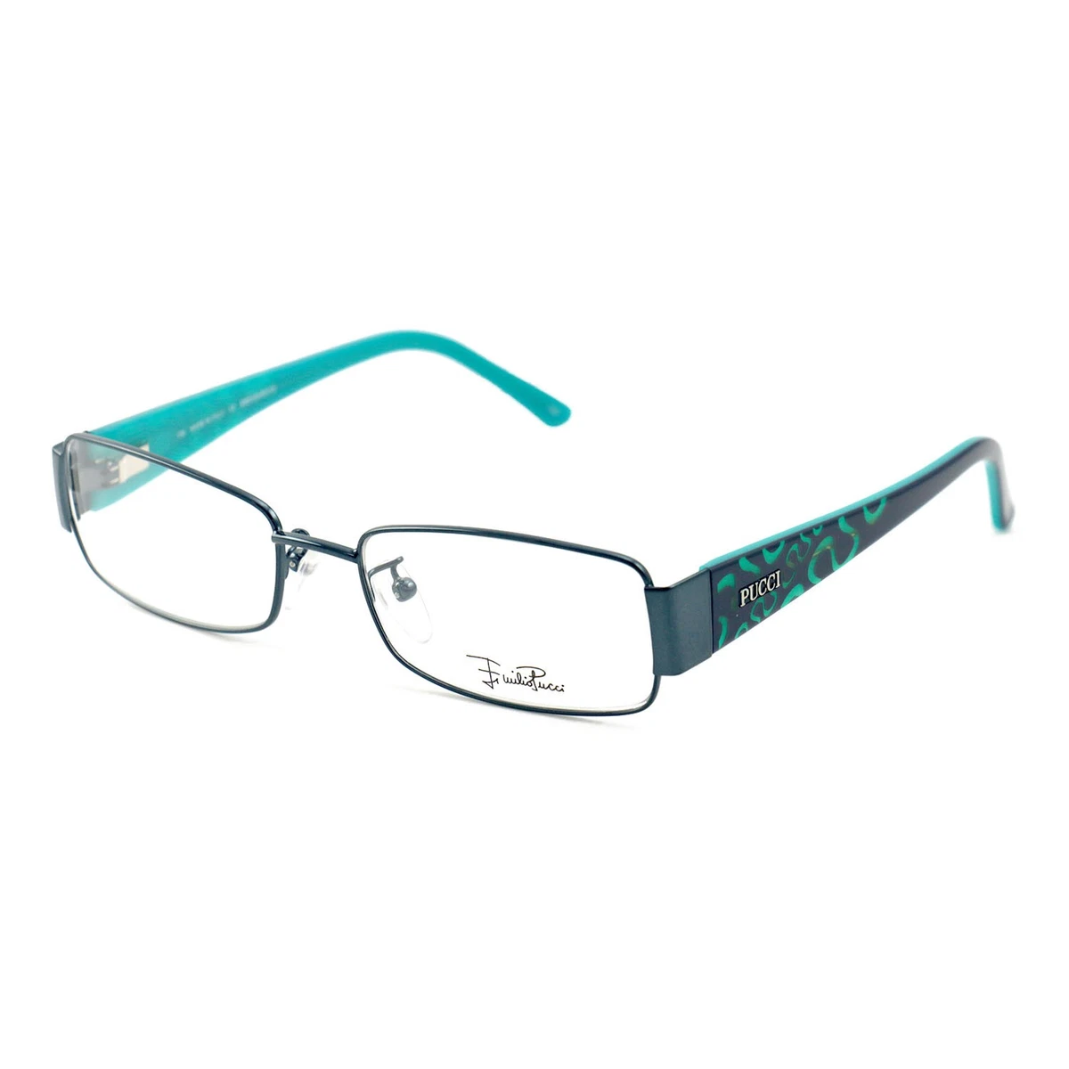 Emilio Pucci Rectangle Women Chesnut Metal Frame New Emilio Pucci Eyewear 2026 for Women | LookerOnline main image 3