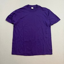 Vintage Bodygard Blank Shirt Men's Extra Large Purple Crewneck USA Made 90s (Canadian Pre-Owned)