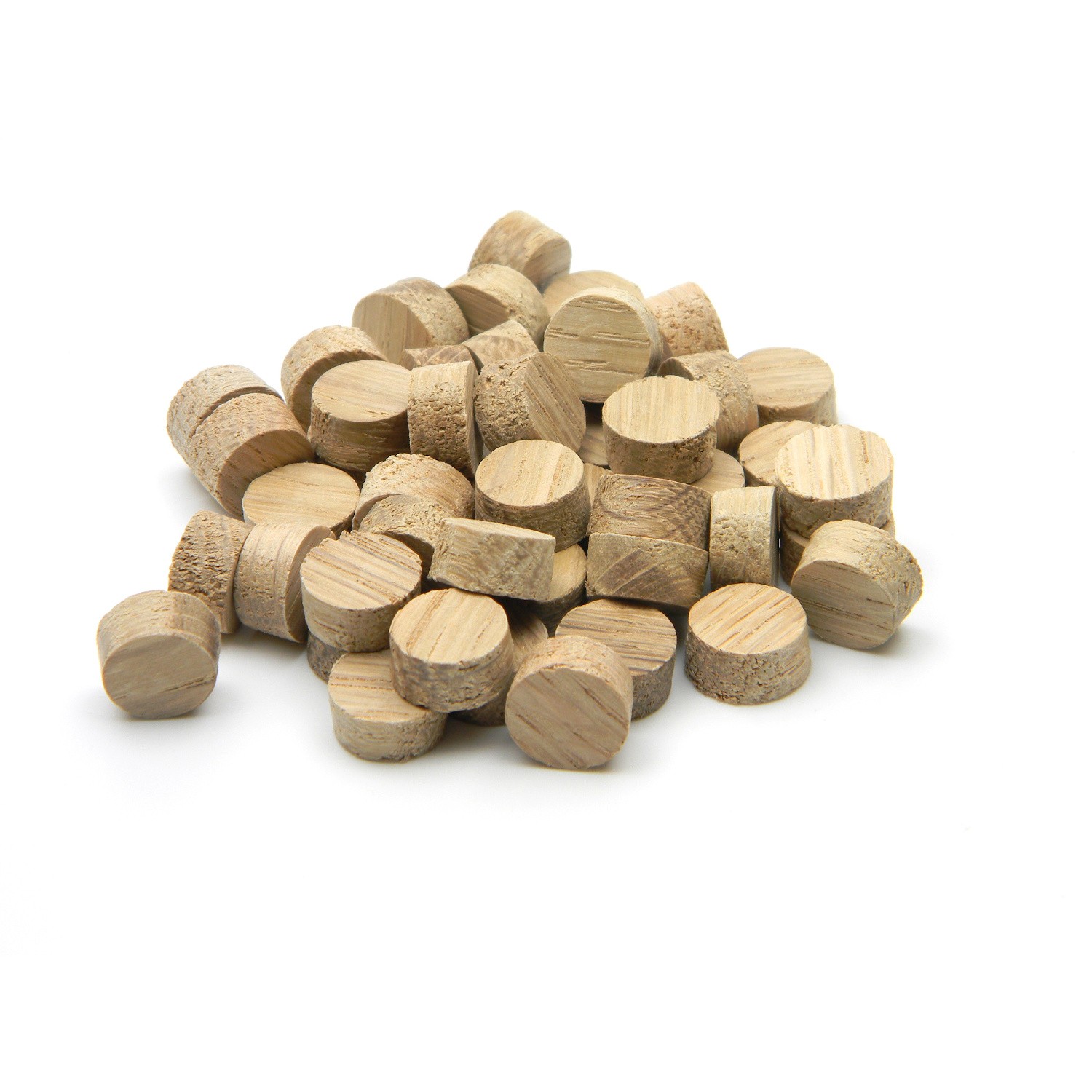 12.7mm - 1/2"" Oak Flat Head Cross Grain Plug - Pack of 100